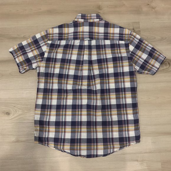 Seaside Surf Pendleton Men's Medium plaid short sleeve casual button down shirt - Picture 2 of 6